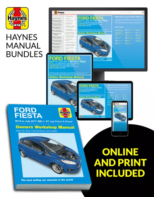 Ford Fiesta Petrol & Diesel (13 - 17) 62 to 17 Haynes Repair Manual (Paperback)