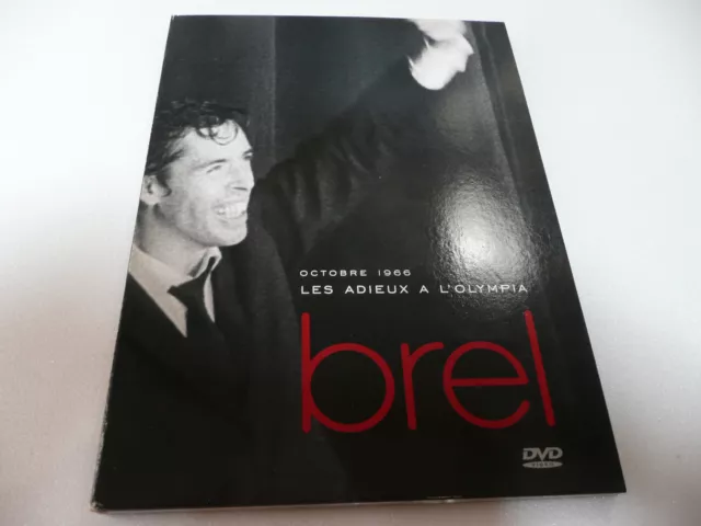 Dvd Jacques Brel Octobre 1966 Les Adieux A L'olympia    / Coffret  Dvd