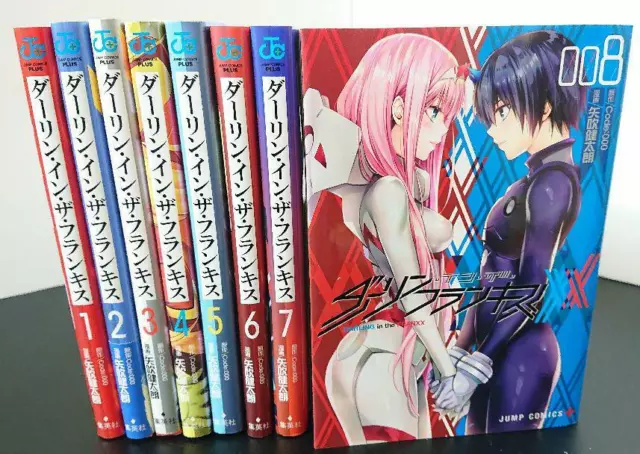 Darling In The Franxx Volume 1 - 8 complete manga comics Set Language Japanese