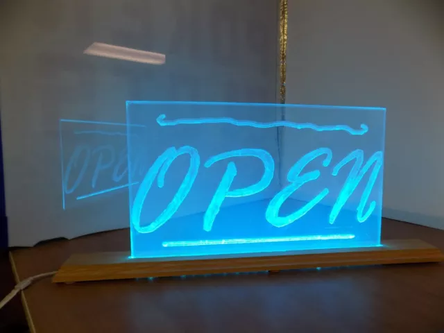 Custom Led with 24 function Controller operating  Acrylic OPEN Sign, Multi Color