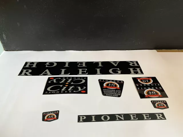 Raleigh pioneer city stickers/decals, new old stock#2