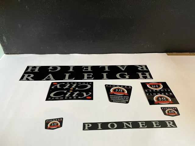 Raleigh pioneer city stickers/decals, new old stock#2