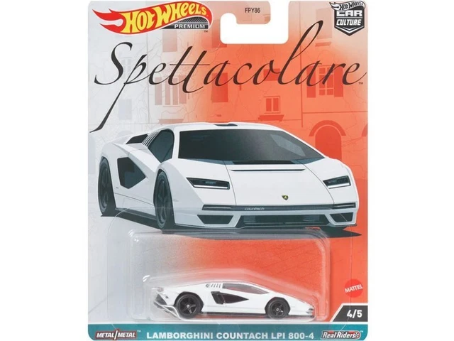 Modèle Lamborghini Countach Blanc Hot Wheels N°7 - Occasion Collection