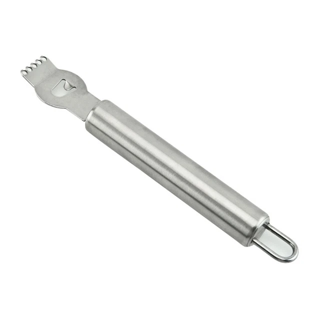 Cócteles de repuesto pelador Zester plata acero inoxidable 16,3 cmx2,5 cm