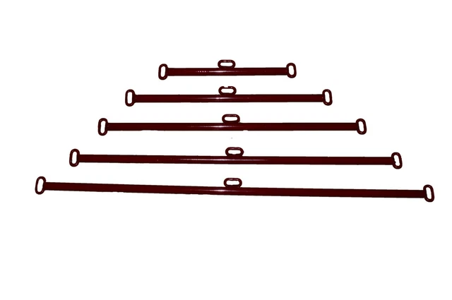 5 Red Metal Spreader Bars Restraints