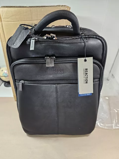 Kenneth Cole Reaction Manhattan Messenger Backpack Black 16" Laptop $200 Retail