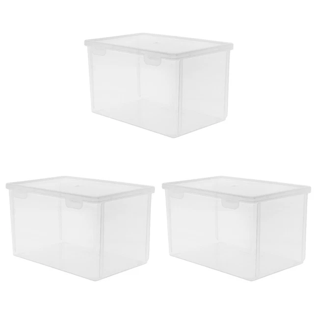3 piezas Contenedor de pan Caja de pan transparente Caja de pan hermética Pan Guardián