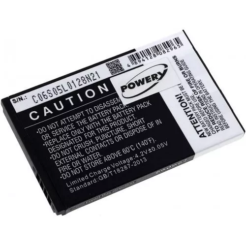 Batterie pour Simvalley SP-60 3,7V 1200mAh/4,44Wh Li-Ion Noir