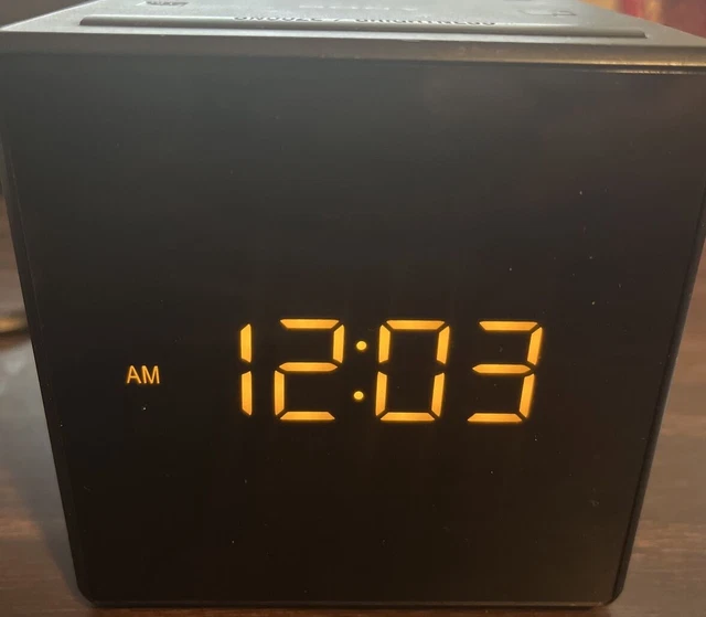 VINTAGE SONY ICFC1 Desktop Alarm Clock AM FM Radio Black Sony ICFC1