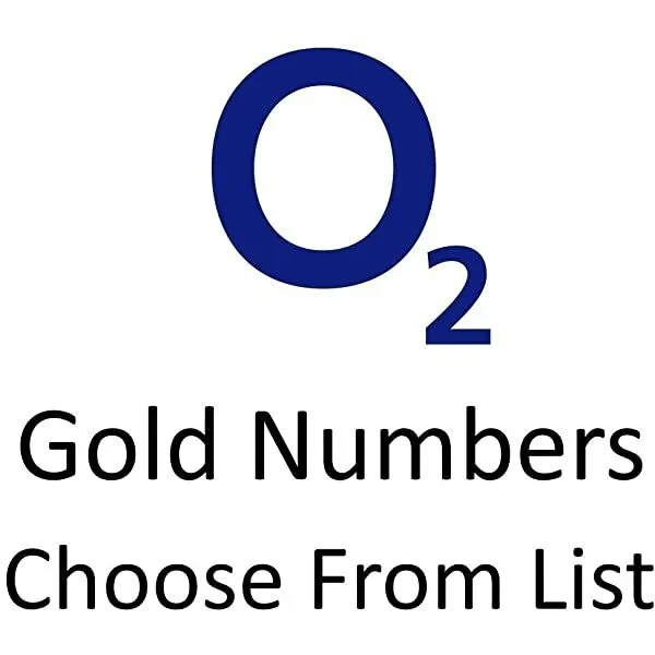 NEW O2 Gold VIP Easy Premium Mobile Number Pay As You Go  SIM Card Memorable