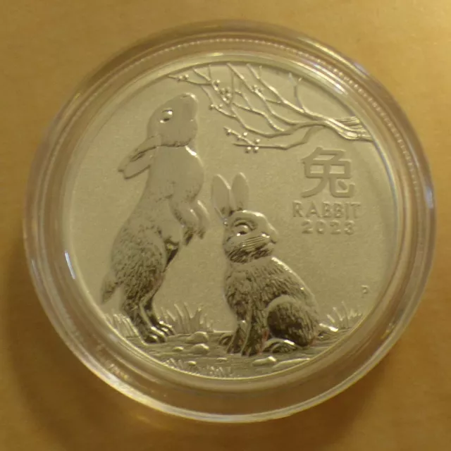 Australia 50 cents Year of the Rabbit 2023 silver 99.9% 1/2 oz Lunar 3  (argent)