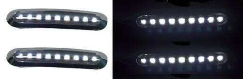 4 Teile Vorne Weiß LED Begrenzungsleuchten Chrom Blende Lampe für Volvo Scania