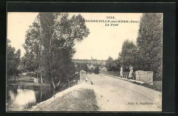 CPA Heudreville-sur-Eure, Le Pont