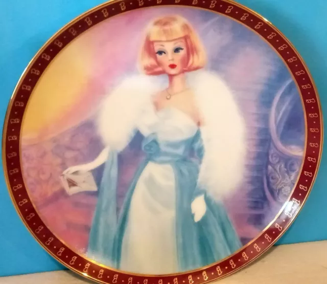 Danbury Mint Barbie Collector Plate Excellent Condition 1966 Debutante Ball