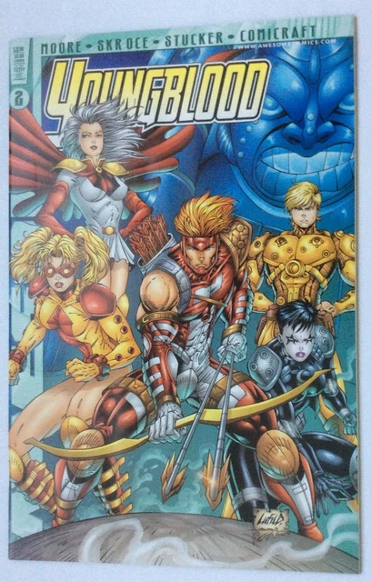 YOUNGBLOOD Vol.3 #2 (Aug 1998) ALAN MOORE [Awesome Comics series] VARIANT COVER