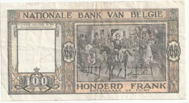 Billet de banque Belge ancien 2