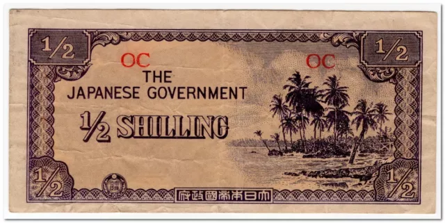 Oceania,Japanese Occupation,1/2 Shilling,1942,P.1,F