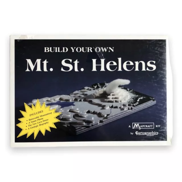Mount St Helens Model Build Your Own Mt. St. Helens Removable Top Before/after