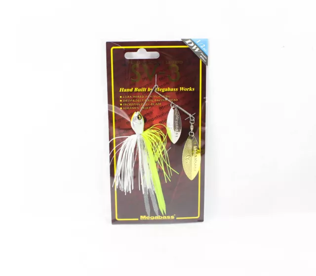 Megabass Spinner Appât SV 3 1/2 oz DW White Chart (3653)