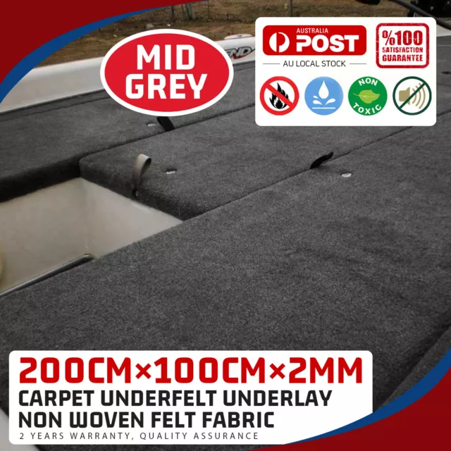 Durable Anti-skid Felt Marine Boat Flooring Carpet Repair Moisture Proof 2M x 1M