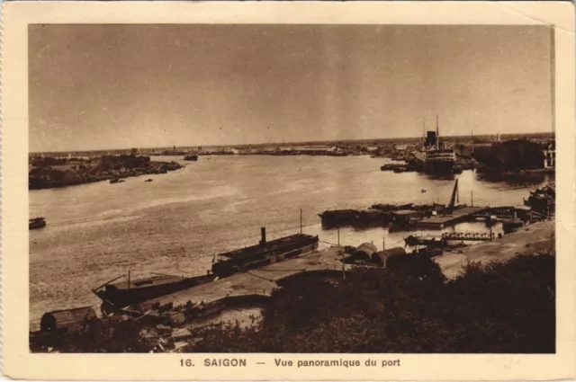CPA AK VIETNAM SAIGON Vue Panoramique du Port INDOCHINA (1222900)