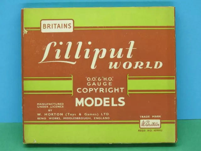 Britains Lilliput Mundo Ho / Oo Caja Grande Cable Granja Set #L101 Vintage 1954 2