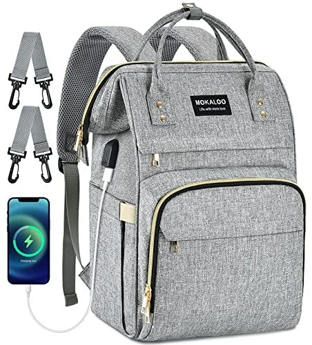 Mokaloo Diaper Bag Backpack, Large Baby Bag for Boys & Girls,Travel Backpack ...