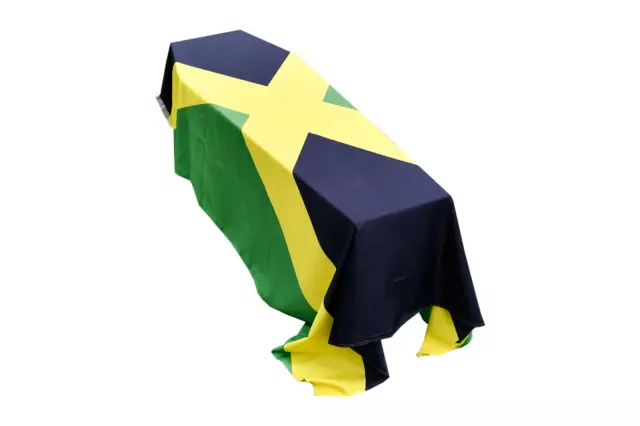 Jamaica Flag Coffin Drape - Quick Dispatch