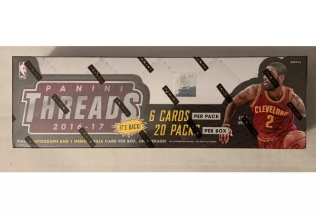 2016-17 PANINI THREADS Basketball Factory Sealed HOBBY Box Sealed Kobe