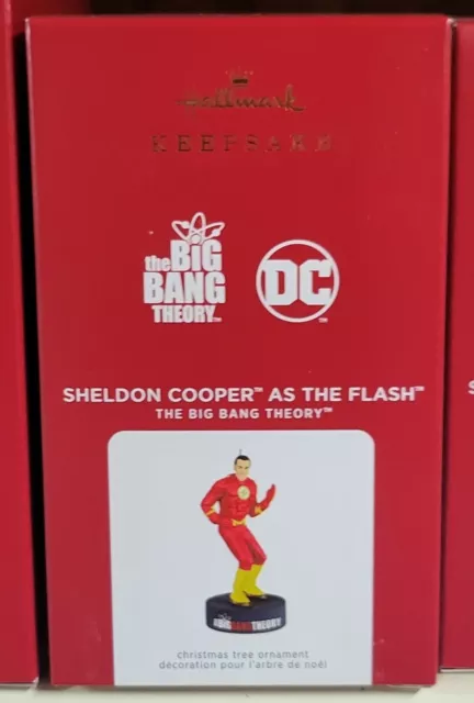 Hallmark 2021 Big Bang Theory Sheldon Cooper as the Flash  Keepsake Ornament