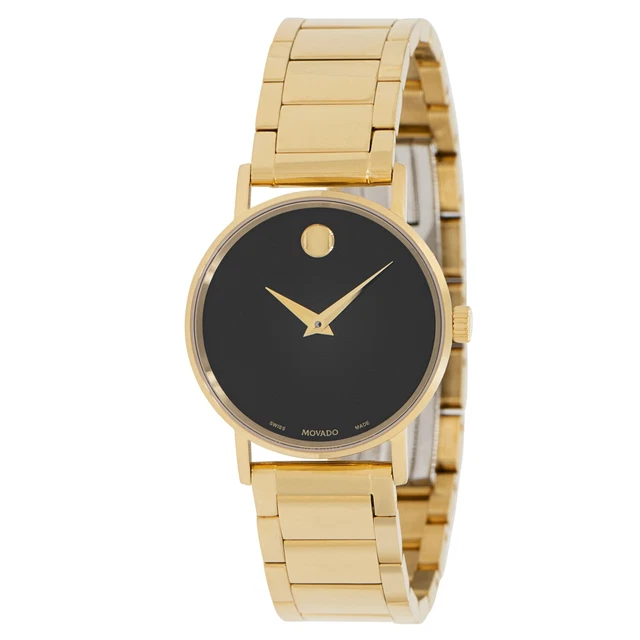 Movado 0607237 Men's Museum Classic Black Dial Quartz Watch