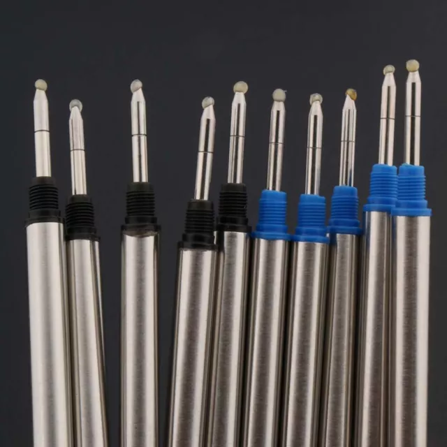 Rollerball Ink Pens Refill - Universal Blue Black Ball Point Pen Refills  10pcs