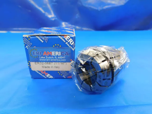 New Eri America Er32 Collet Size 11/16 Made In Italy Er32-0687 .6875 Er 32