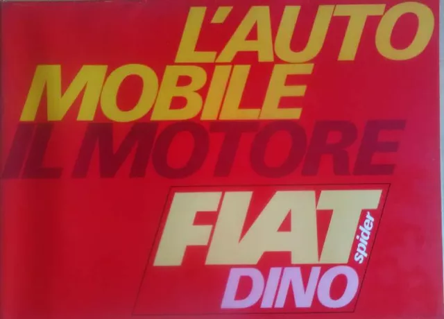 Fiat Dino 2000 Spider depliant brochure originale