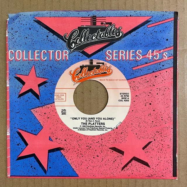 THE PLATTERS ONLY You (And You Alone) / I'm Sorry 45 objets de