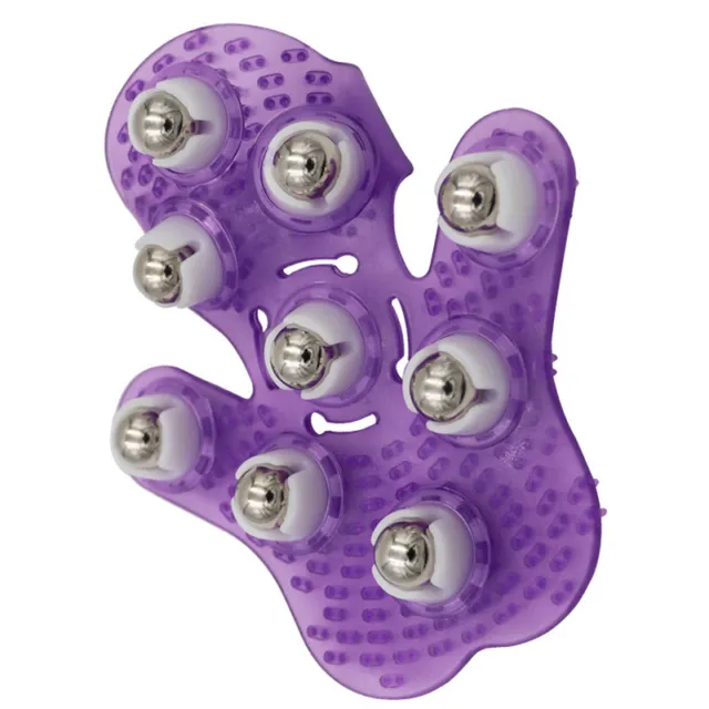 Masseur de corps de gant de massage en forme de paume avec 9rouleaux à 360deg G1