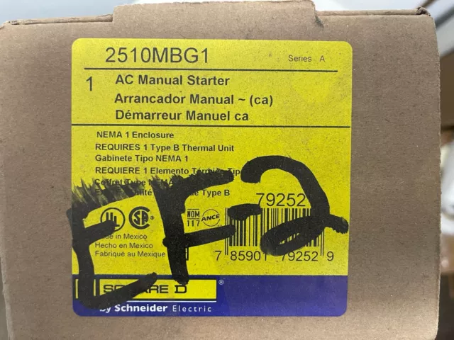 New Square D 2510MBG1 Start / Stop Motor Starter (Price is for 4 Total)