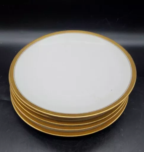 Antique T&V Tressemann & Vogt Limoges Set Of 58.5" Gold Rimmed Plates  France