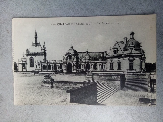 Cpa Château De Chantilly La Façade