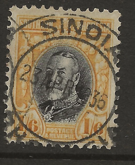 SOUTHERN RHODESIA  SG 24a  THE DIFFICULT 1936 PERF 11 1/2 (COMB) 1/6d  GOOD/FINE