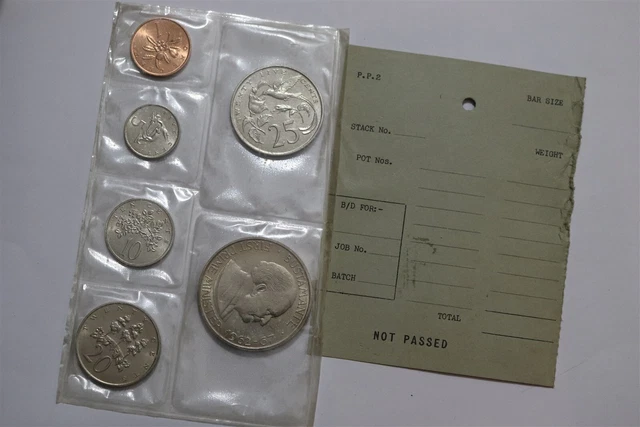 🧭 🇯🇲 Jamaica 1969 Sealed Mint Set B65 #46 Cg33