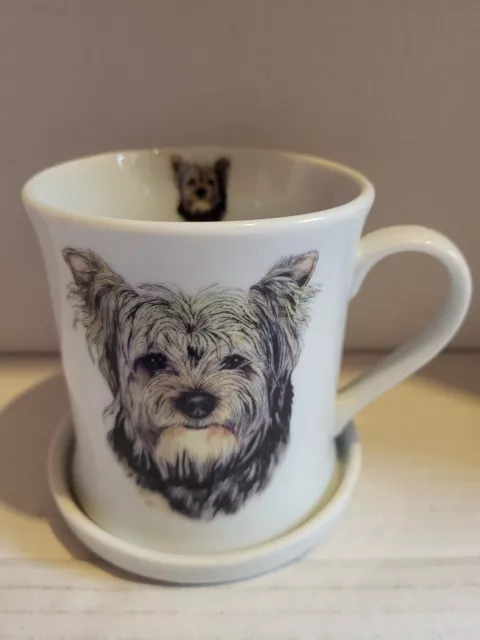 Leonardo Collection Fine Bone China Yorkshire Terrier Mug and Coaster