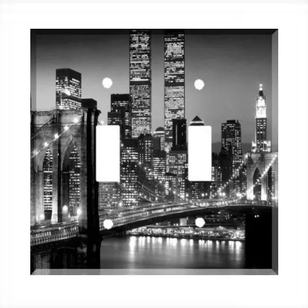 New York City Skyline Brooklyn Bridge Light Switch Plate Wall Cover Manhattan NY