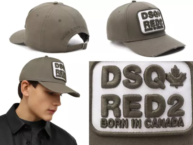 Dsquared2 DSQ CANADA FLAG BORN IN CANADA Hat Baseballcap  Kappe Basebalkappe Hut 2