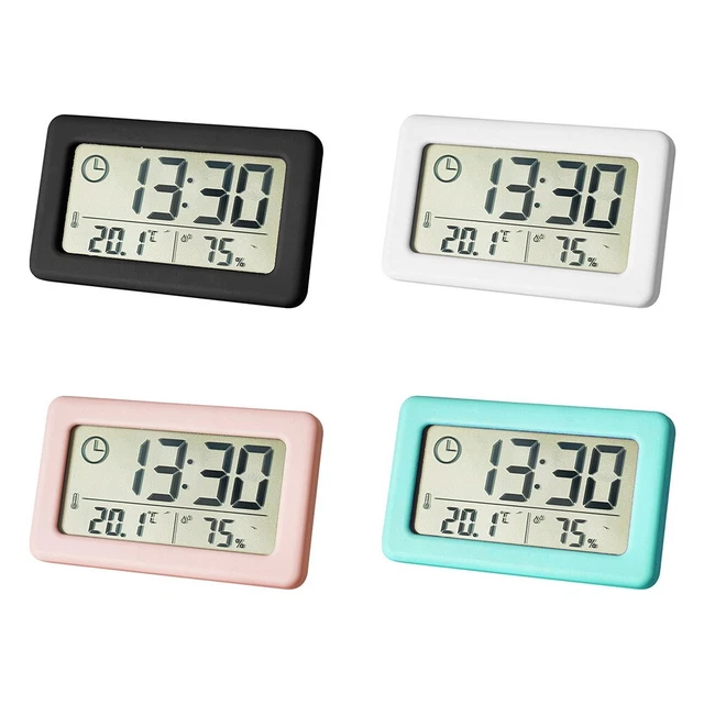 Reloj medidor de humedad de alta calidad dormitorio interior blanco 12/24 horas