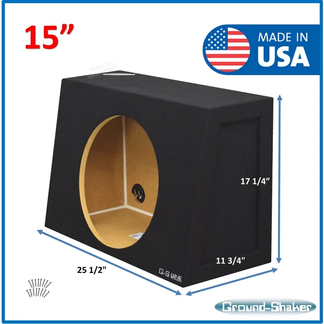 15& SINGLE SEALED Sub Box Subwoofer Enclosure For Regular Cab Trucks
