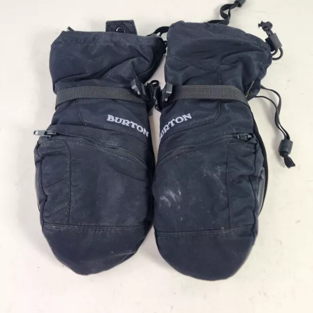 BURTON DRYRIDE GLOVES Kids Size L Ski Snow Winter Glove Black Mittens