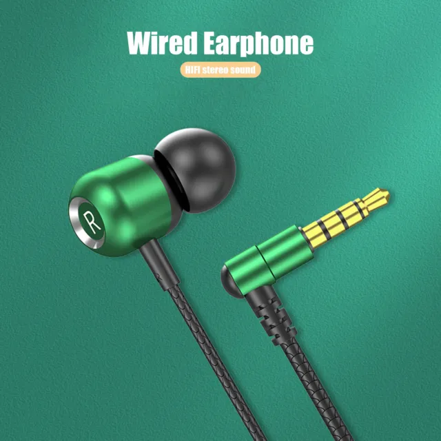 Wired Earphone Universal Noise Reduction 3.5mm Plug Game Music Earphone Portable
