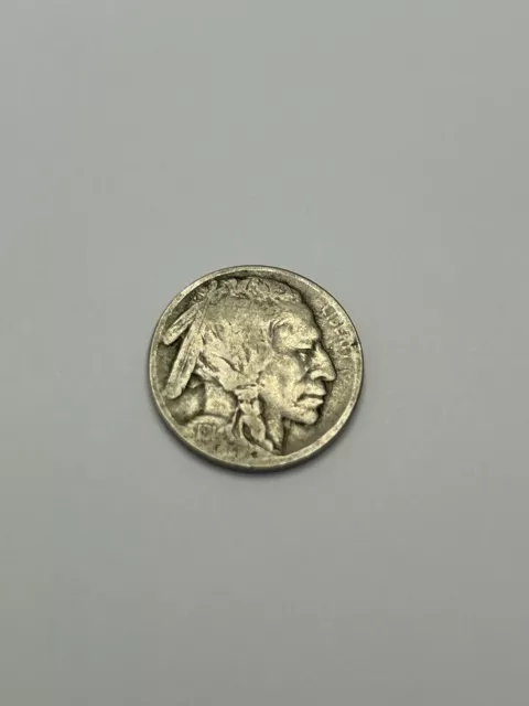 1914P Buffalo Nickel .05 US Cents Philadelphia Mint No Mintmark Good Old Coin 2