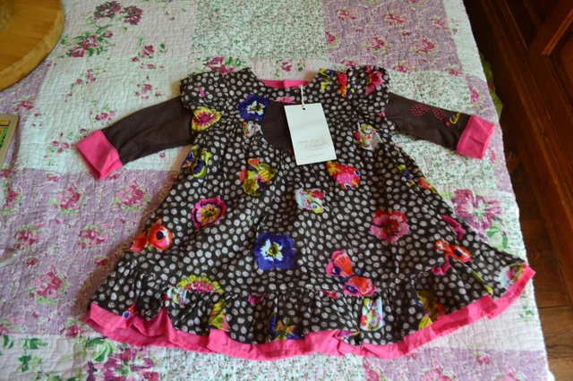 Robe D'été Catimini Thème Bonbons Taille 9 Mois - Occasion Très Bon état, Couleur Ecru